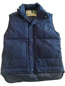 Wear Guard Navy Blue Duck Down Puffer Vest Outdoor Casual Work Warm Men's Sz M - Picture 1 of 3