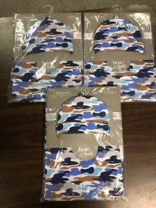 Lot of (3) NWT Betty & Bob  2-PC Swaddle Blanket and Baby Beanie - Picture 1 of 2