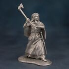 Toy Soldier warrior with a axe Collectible Miniature Unpainted 1/32 scale 80 mm