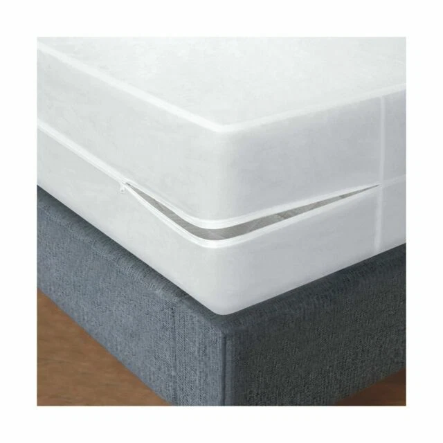 Shop Bedding Vinyl Mattress Cover With Zipper - White (541639759)