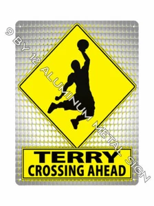 TERRY find your name METAL SIGN NBA Basketball SPORTS room wall decor gift 813 - Picture 1 of 1