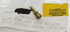 040433 Chrome Specialties Low Speed Jet #100 for Keihin Carb for Harley Sportste - Picture 1 of 1