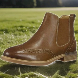 Stivali Hush Puppies Bailey Chelsea in pelle taglia 10 medi pull-on nuovi senza scatola - Foto 1 di 8