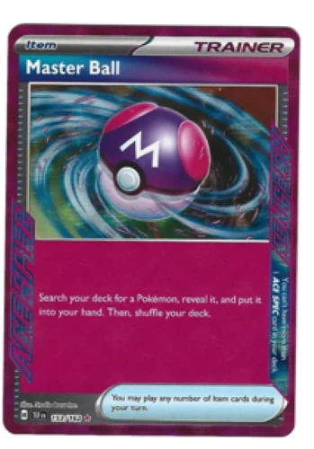 x1 Master Ball - 153/162 - Ace Rare Pokemon SV05 Temporal Forces M/NM - Image 1 of 1