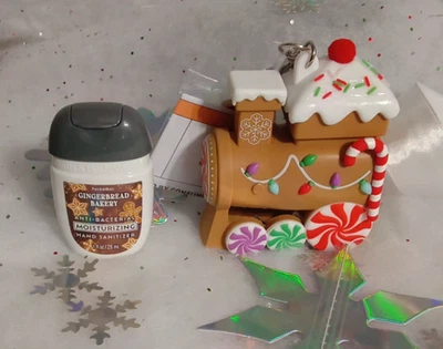 ALL NEW Gingerbread Train PocketBac Sanitizer Holder Bath & Body Works FREE SHIP - Image 1 of 4