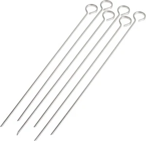 Stainless Steel Barbecue Skewers 12 inch 10 Pack CIRCLE - Picture 1 of 9