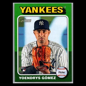 2024 Topps Heritage High Number - #661 Yoendrys Gomez RC Green Border - Yankees - Picture 1 of 2