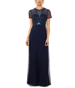 Betsy & Adam Damen verziertes Miederkleid A-Linie Kleid, marine, 12 - Bild 1 von 1