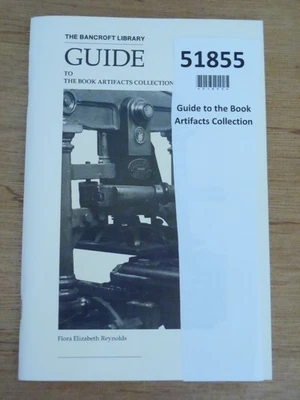 UCB Bancroft Library BOOK ARTIFACTS COLLECTION by Flora Elizabeth Reynolds 1985 - Image 1 of 4