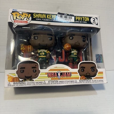 Funko Pop! NBA JAM: Rockets Clyde Drexler and Hakeem Olajuwon - Image 1 of 4