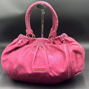 MIU MIU Napa Archive Handtasche Damen Tasche Matelassé Rosa Leder Gold 90er y2k - Bild 1 von 24