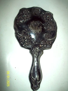 Vintage oder antiker Jugendstil Handspiegel graviert - Bild 1 von 4