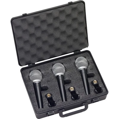 Samson R21 Dynamic Vocal Microphone 3-Pack Mics w/ Hard Padded Case & Mic Clips - Image 1 of 3