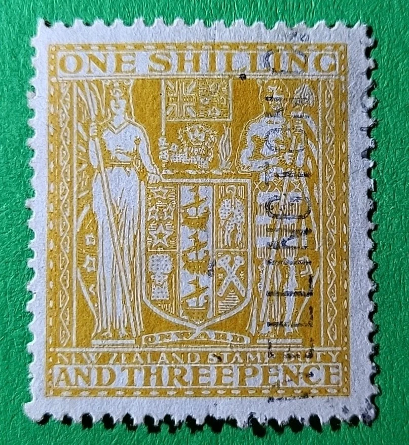 Briefmarke FRANCOBOLLI. New Zealand Used 1931 Fiscal Gestempelt  - Bild 1 von 2