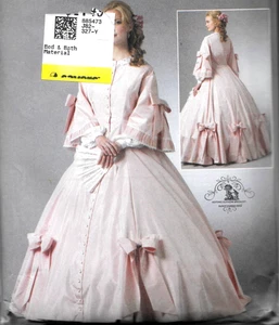 Butterick 5543 Historical Civil War Gown/Dress Victorian Pattern UCFF sz 6-12 - Picture 1 of 4