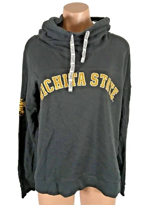 Victorias Secret PINK WSU Wichita State Hoodie Shockers Sweatshirt Small Bling - Image 1 of 4