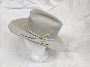 1960s Stetson XXX BEAVER OPEN ROAD 6 5/8 Fedora Hat Cowboy Western Hat Vtg 60s - Picture 1 of 23