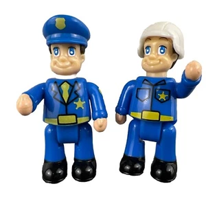 HAP-P-KIDS 2 Police Figures Officers Man GUC - Picture 1 of 6