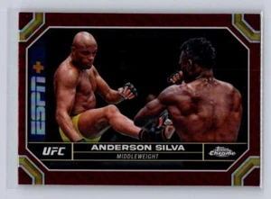 2024 Topps Cromo UFC #17 Anderson Silva - Refractor Magenta - Peso Medio - Imagen 1 de 2