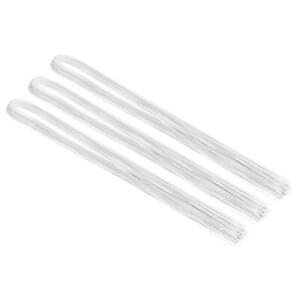 3 Pack/120 Pcs 32 In 24 Gauge Floral Stem Wire Bouquet Stem Wrapped Glue White