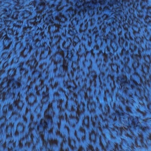 Tela de piel jacquard - Leopardo cobalto - Calidad R2 - Estampado animal - Imagen 1 de 3