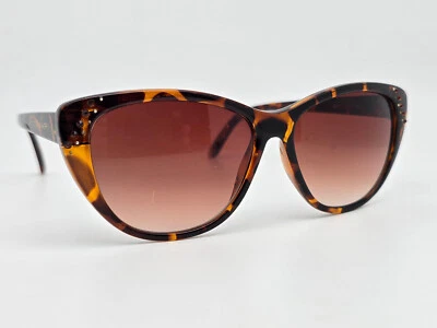 Gafas de sol Tahari TH541 marco de estrás tortuga marrón lentes degradadas ojo de gato Foto 1 de 4