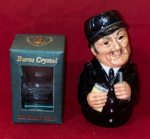 Burns Crystal London Skyline Dram Glass & Sgt Peeler Royal Doultonville figure - Picture 1 of 24