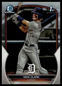 2023 Bowman DRAFT CROMO MAX CLARK REFRACTOR BDC-76 TIGRES - Imagen 1 de 2