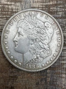 1888 $1 US Morgan Silver Dollar - Picture 1 of 2