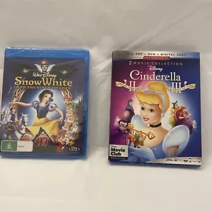 Cinderella II und III 2 Movie Collection 3-Disc Schneewittchen NEU Blu ray sealed - Bild 1 von 6