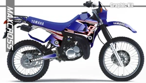 YAMAHA DT125R DT200R 1988 - 1992 MAXCROSS GRAPHICS KIT DECAL FULL Sticker STD1 - Picture 1 of 2