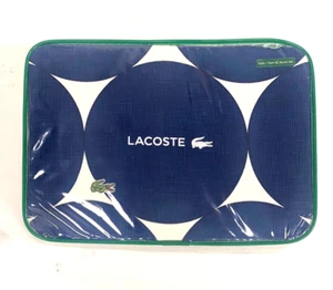 Lacoste Twin/Twin XL Duvet Set Caique Evening Blue 100% Cotton - Picture 1 of 3