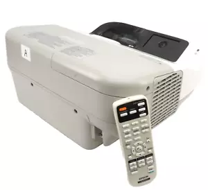 Epson BrightLink 485Wi Interactive WXGA 3LCD Projector 779 Lamp Hours W/Remote E - Picture 1 of 13