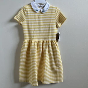 Polo Ralph Lauren Big Girls Short Sleeve Dress Yellow Size L - Picture 1 of 3