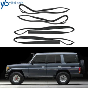 For 1991-1997 Toyota Land Cruiser Front Rear Rh & Lh Door Glass Run Black Rubber - Picture 1 of 8