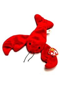 PINCHERS The LOBSTER Plush Toys Birth June 19 1993 Ty Beanie Baby Retired Rare - Picture 1 of 19