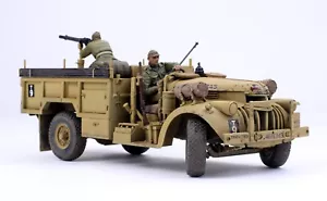 (Pre-Order) British LRDG Command Car 30cwt Truck & 2 crews 1:35 Pro Built Model - Picture 1 of 19