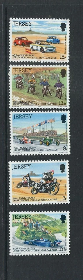 Jersey SC # 231-235 Jersey Motorcycle And Light Car Club . MNH - Image 1 of 1