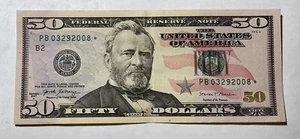 $50 Star Note 2017A Birthday Note 03/29/2008 - Picture 1 of 2