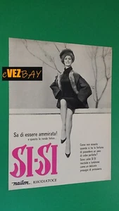 Pubblicità 1962 - SI SI CALZE Rhodiatoce nailon - Clippings Advertising - Picture 1 of 2