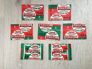 1954 Topps Baseball DATED Wax Pack Wrapper PICK ONE - Picture 1 of 11