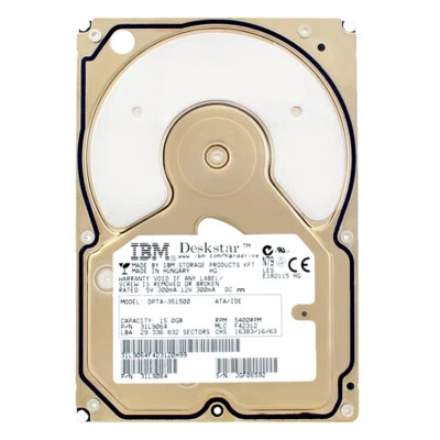 Hard Drive IBM 61.4GB DTLA-307060 2MB 7200RPM ATA 3.5" Inch 07N3933 - Image 1 of 4