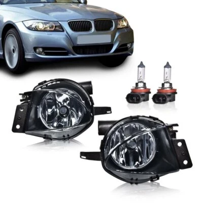 Fit For 06-2008 BMW E90 328i 328xi 335i 325i 325x Smoke Bumper Fog Lights Lamps Foto 1 de 4