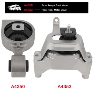 2PC Motor&Trans Mounts Set for Nissan Altima 2.5L 07-11 A4350 A4353 - Picture 1 of 7