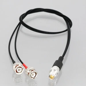 Triax TRT 1x Female to 2x Coax Standard BNC Male E2+E4 Y-Split Cable RG316 1~6FT - Picture 1 of 4