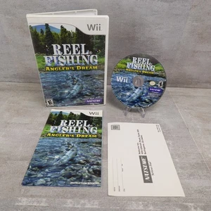 Mulinello Pesca Anglers Dream Wii CIB Nintendo Completo di Reg Card Marvelous Ent - Foto 1 di 8