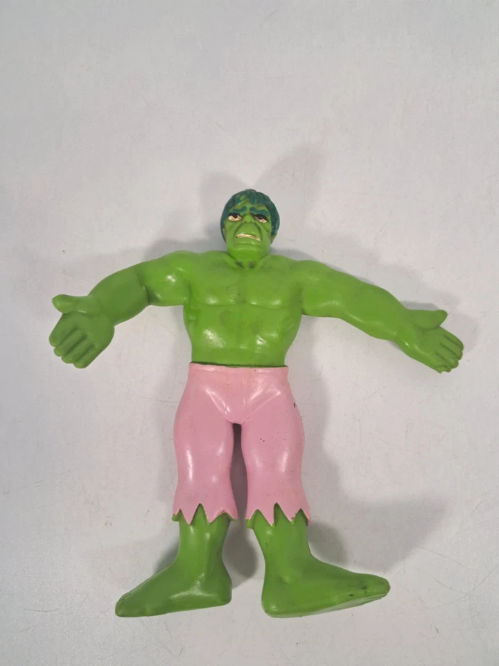 Figura Flexible Vintage 1989 Just Toys Marvel Incredible Hulk Foto 1 de 2