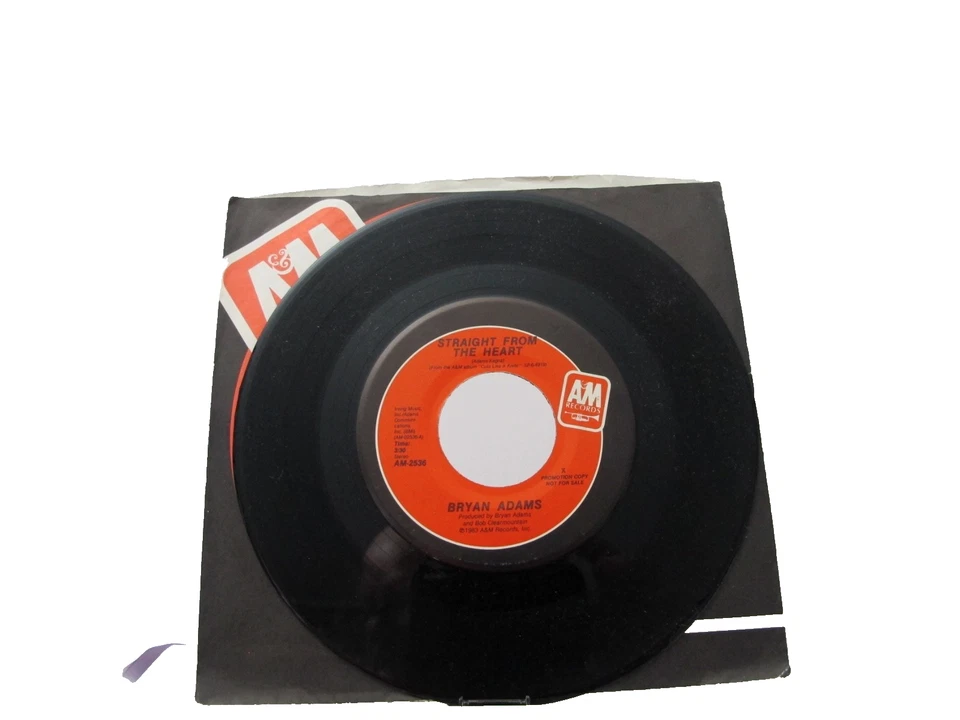 45 RECORD - BRYAN ADAMS - STRAIGHT FROM THE HEART — 第 1/1 张图片
