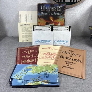 Vintage Ultima IV 4 Quest of the Avatar Spiel für Commodore 64 komplett ohne Ankh - Bild 1 von 24