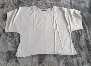Lässsiges T-Shirt, Grau, M 3/4 Flatter Ärmel - Bild 1 von 3